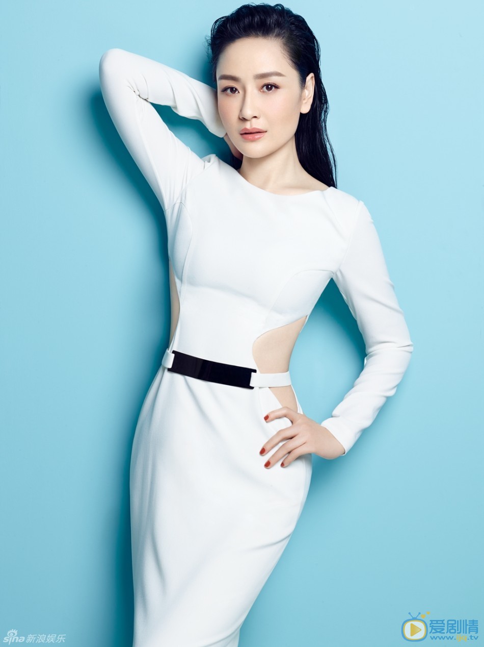 孙宁白衣写真 孙宁温婉大气孙宁写真照片