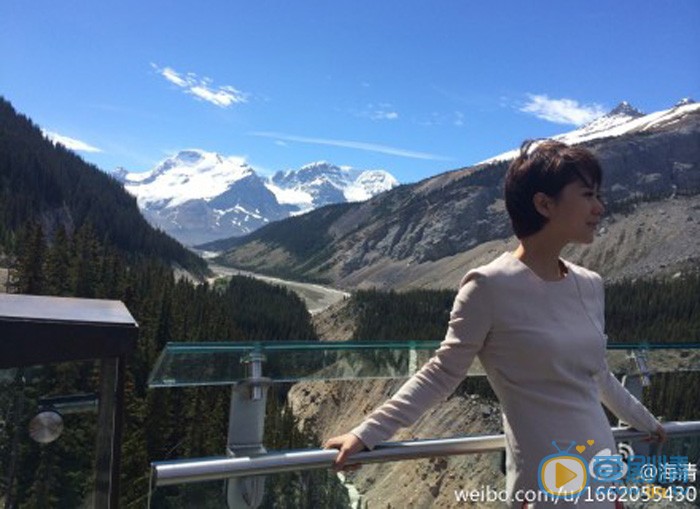 海清素颜生活照 加拿大旅游照片