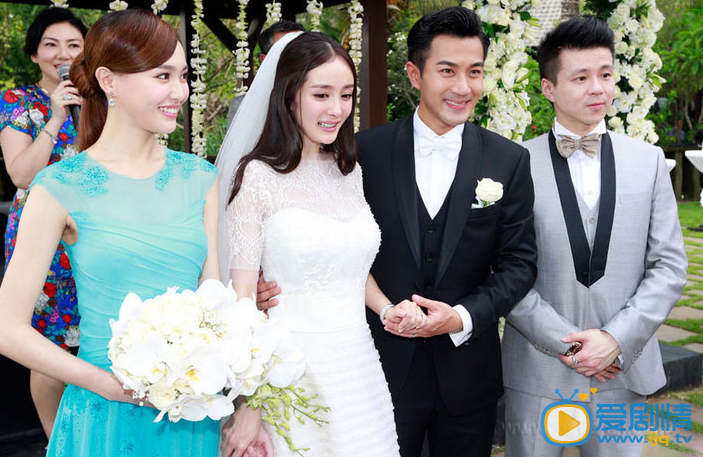 刘恺威婚纱照 婚纱照