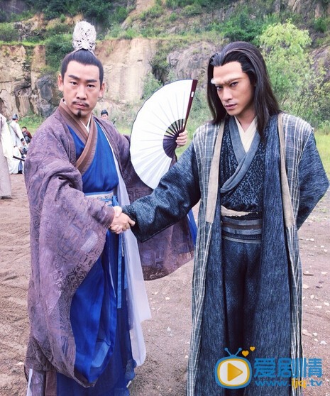阮圣文片场照 花千骨 拍摄幕后照