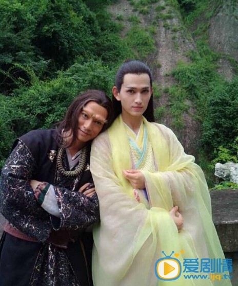 阮圣文片场照 花千骨 拍摄幕后照