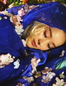 花千骨中赵丽颖蓝衣唯美高清剧照（组图）
