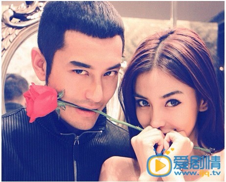 黄晓明和女友angelababy合影 黄晓明高清写真_黄晓明高清剧照