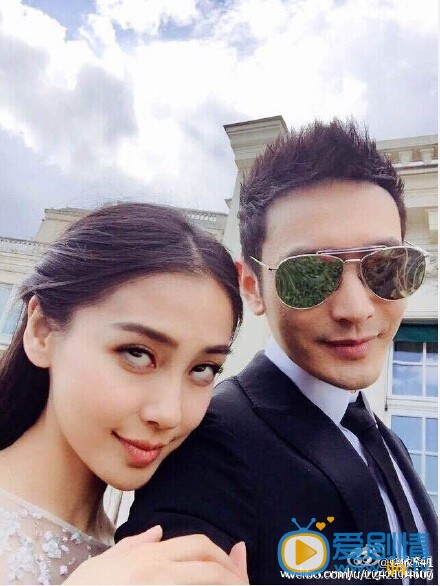 黄晓明和女友angelababy合影 黄晓明高清写真_黄晓明高清剧照