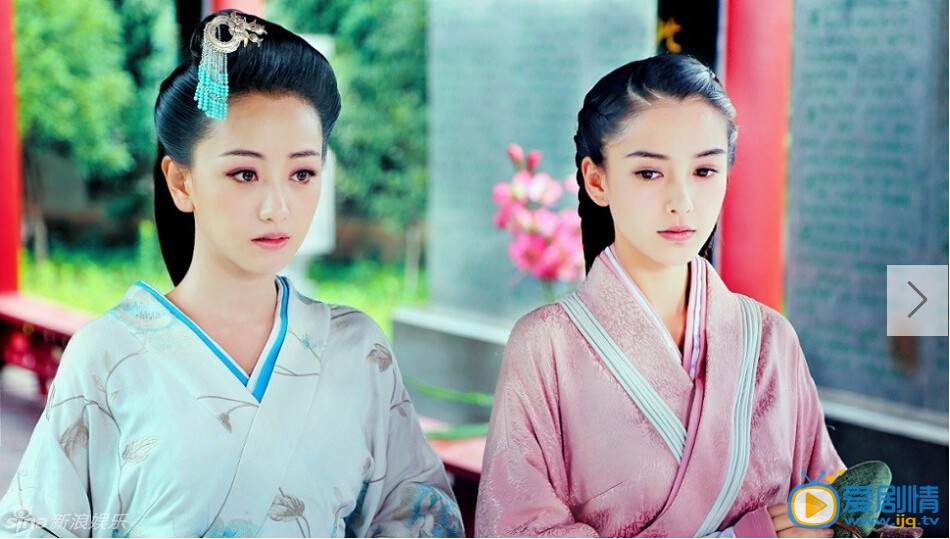 大汉情缘之云中歌杨颖杨蓉剧中颜值担当 被称最美双珠。