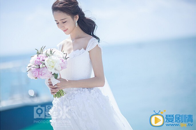 佟丽娅婚纱照 2014年1月16日佟丽娅和陈思成在太平洋塔希提岛举行婚礼，婚礼的伴娘团和伴郎团整容强大。