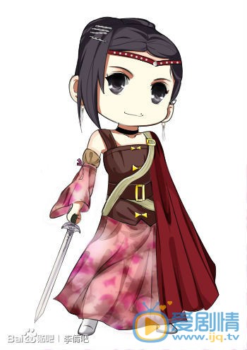 李倩Q版素描照 李倩高清写真_李倩高清剧照