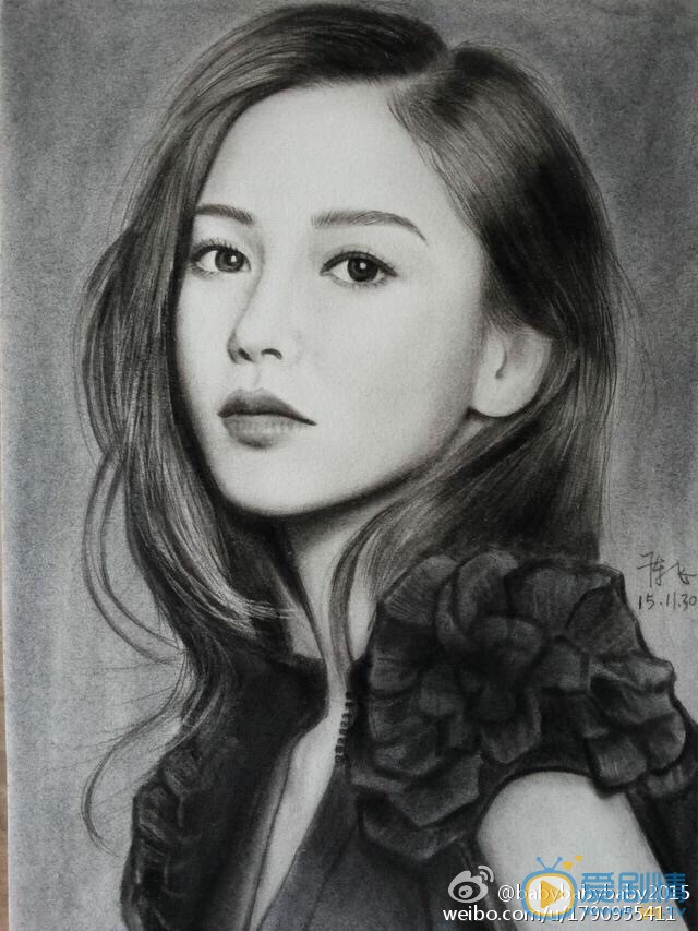 杨颖素描 杨颖高清写真_杨颖高清剧照