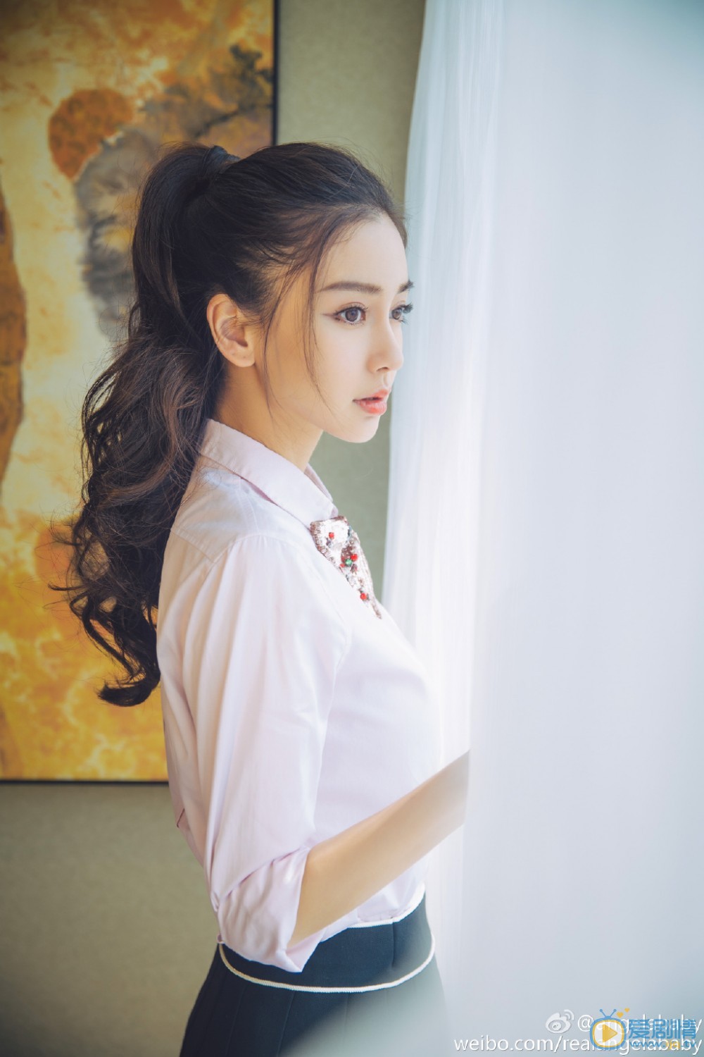 杨颖清纯学生照 杨颖高清写真_杨颖高清剧照