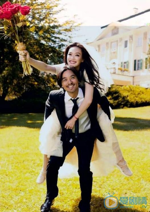 舒淇与冯德伦婚纱照