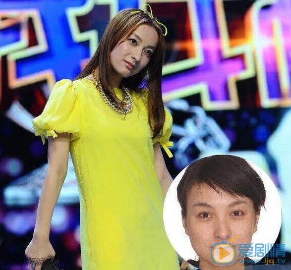 杨幂和男子贴面热聊，亲自涂口红尽显妩媚。盘点当红女星素颜证件照对比