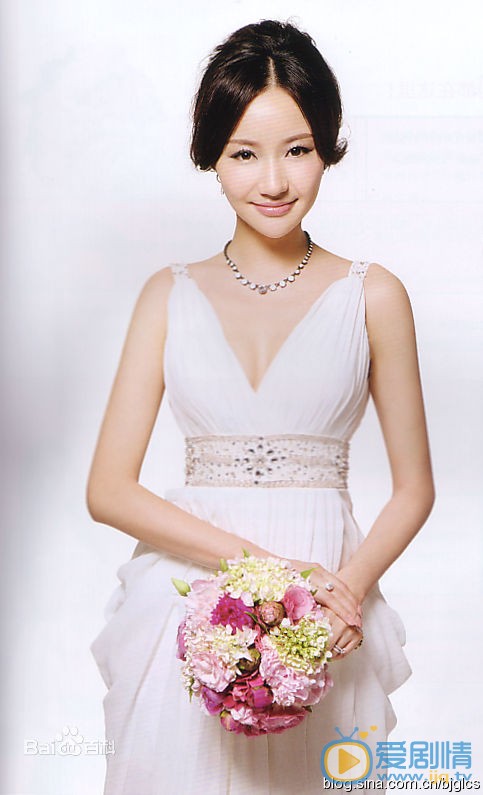 韩雨芹婚纱写真 韩雨芹新娘婚纱大片