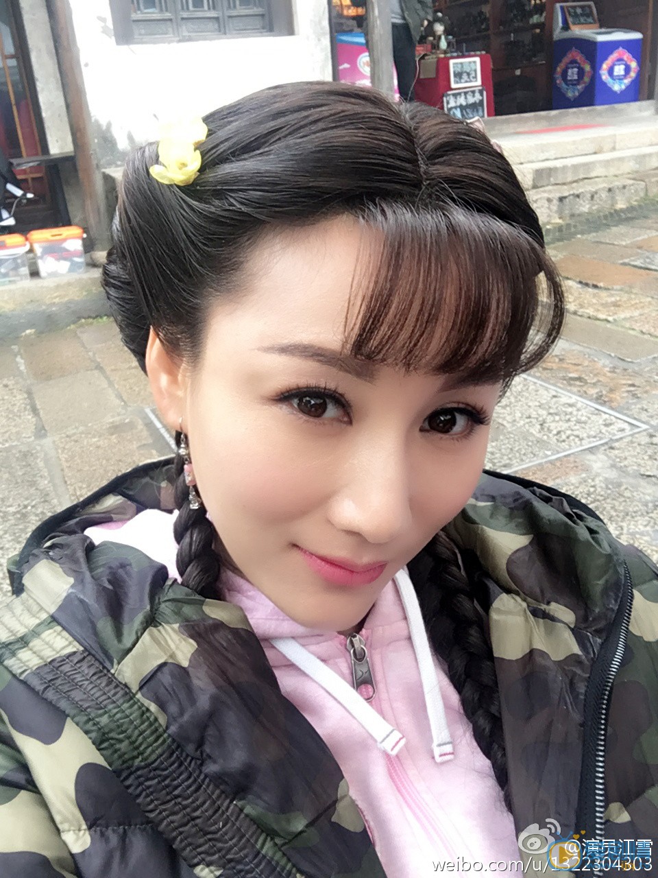 江雪片场照 江雪片场照