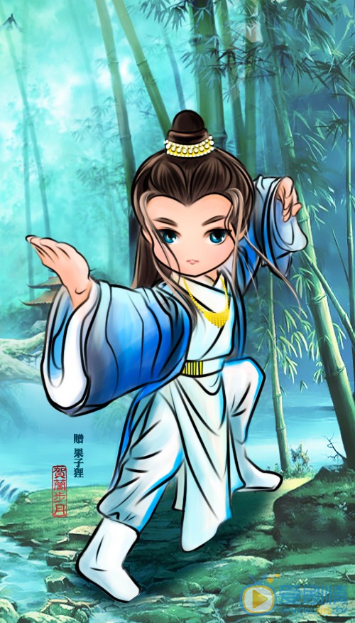 沈晓海Q版素描写真 沈晓海Q版素描写真