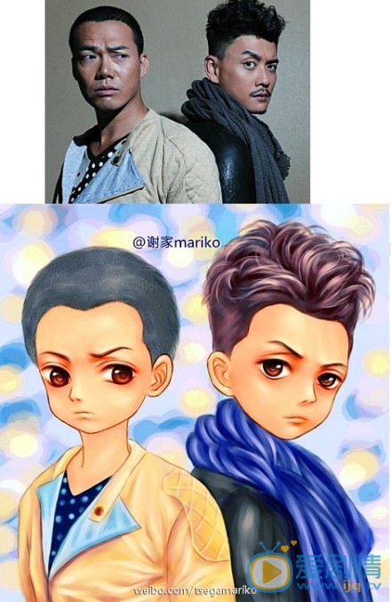 谢天华Q版素描照 谢天华高清写真_谢天华高清剧照