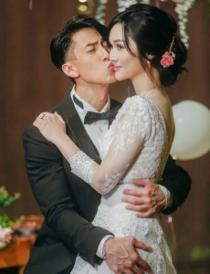 吴尊林丽吟婚礼,画面很浪漫