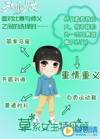 旋风少女将播 解析草系女生的特征特点