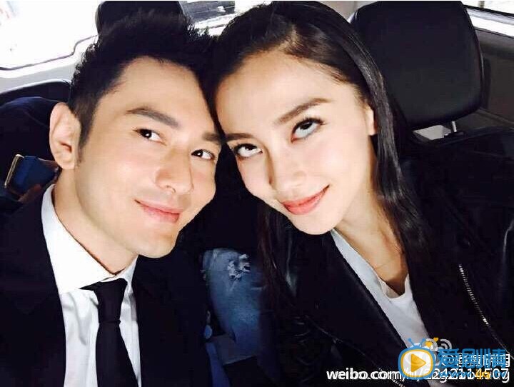 黄晓明和女友angelababy合影 黄晓明高清写真_黄晓明高清剧照