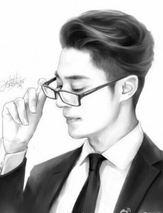 他来了请闭眼热播 霍建华素描Q版海报曝光