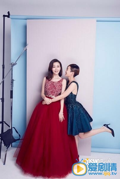 于明加婚纱照汇总 于明加和闺蜜的婚纱照