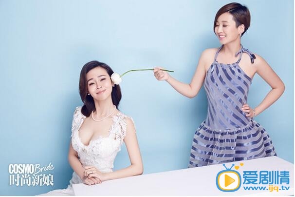 于明加婚纱照汇总 于明加和闺蜜的婚纱照