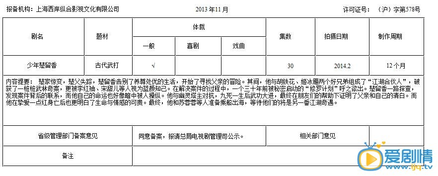 少年楚留香剧情介绍