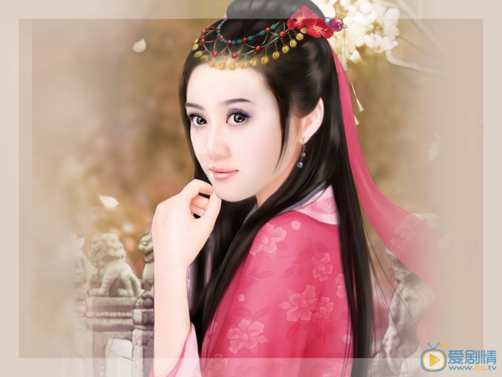 陈乔恩手绘唯美壁纸 陈乔恩高清写真_陈乔恩高清剧照
