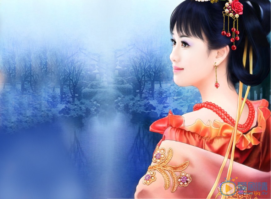 陈乔恩手绘唯美壁纸 陈乔恩高清写真_陈乔恩高清剧照