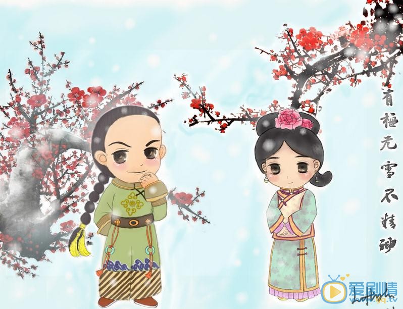 韩栋Q版素描手绘 韩栋高清写真_韩栋高清剧照