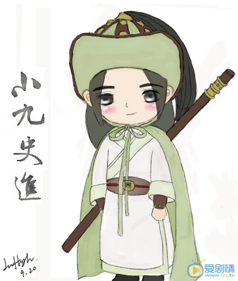 韩栋Q版素描手绘 韩栋高清写真_韩栋高清剧照