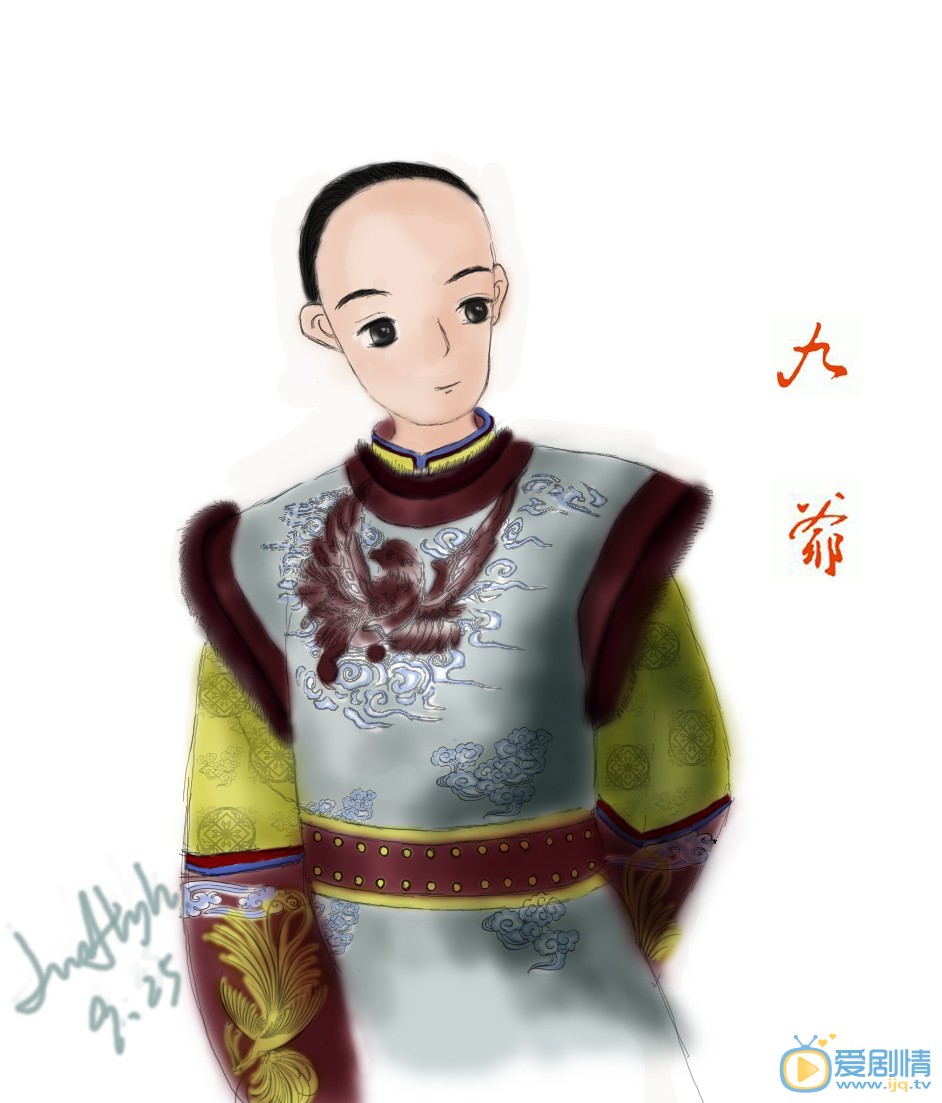 韩栋Q版素描手绘 韩栋高清写真_韩栋高清剧照