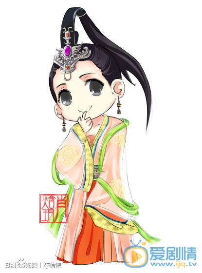 李倩Q版素描照 李倩高清写真_李倩高清剧照