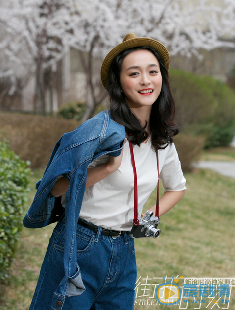何泓姗街拍写真 何泓姗写真