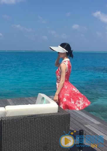 舒畅马尔代夫海边照 舒畅高清写真_舒畅高清剧照