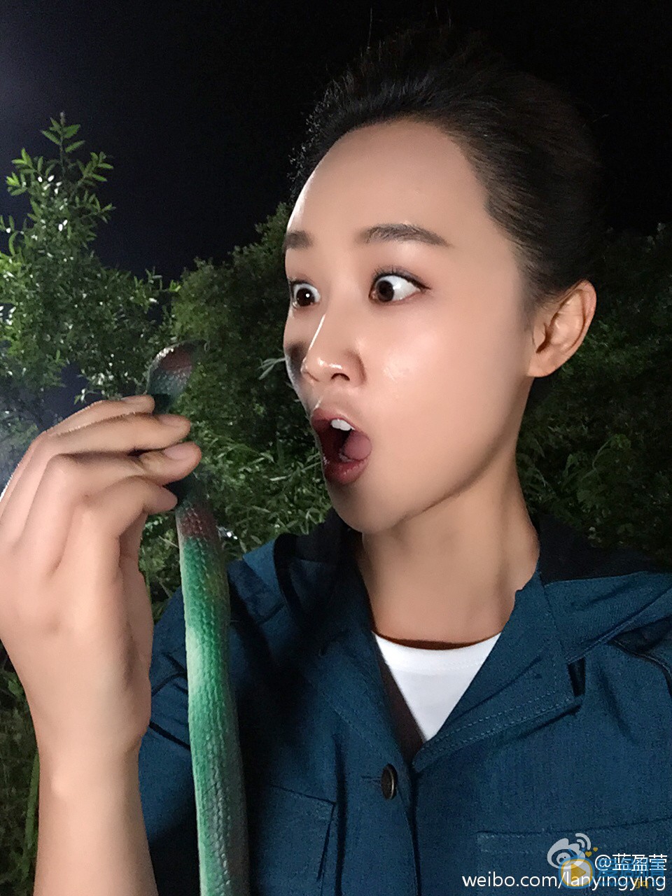 蓝盈莹卖萌照 蓝盈莹高清写真_蓝盈莹高清剧照