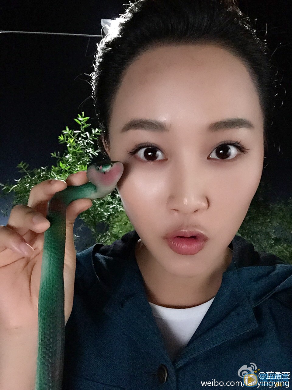 蓝盈莹卖萌照 蓝盈莹高清写真_蓝盈莹高清剧照