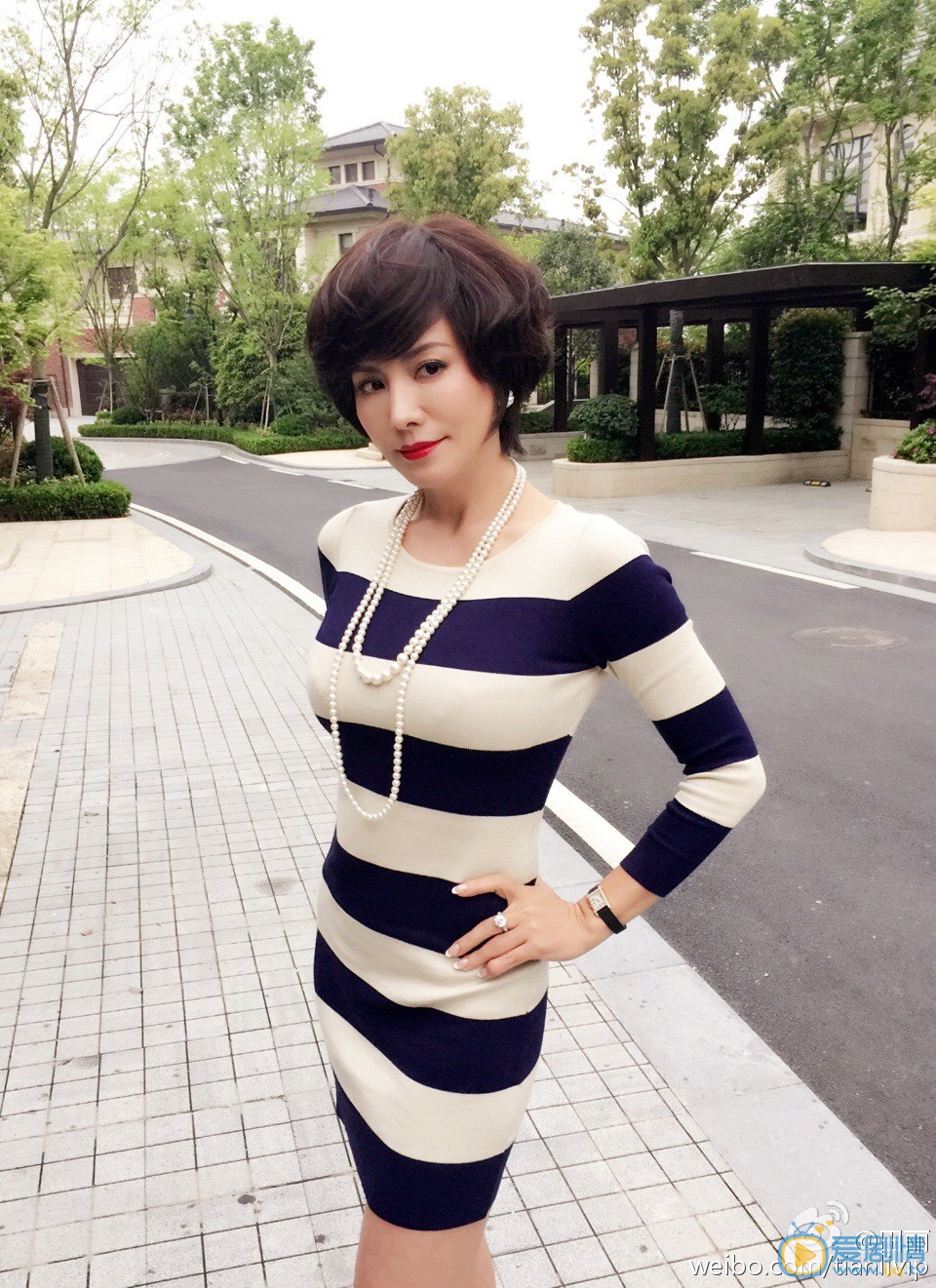 田丽短发造型 田丽高清写真_田丽高清剧照