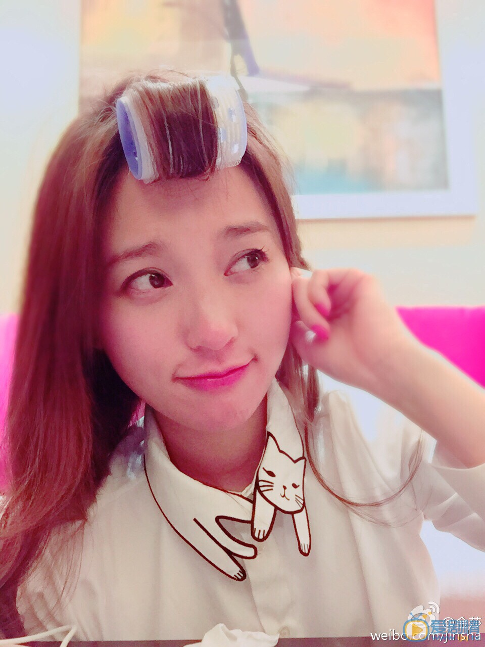 金莎卖萌表情包 金莎高清写真_金莎高清剧照