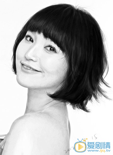 金莎素描照 金莎高清写真_金莎高清剧照