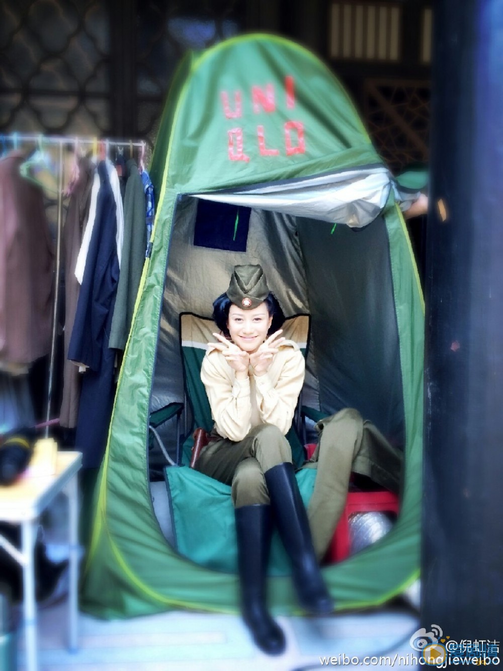 倪虹洁片场照 倪虹洁高清写真_倪虹洁高清剧照