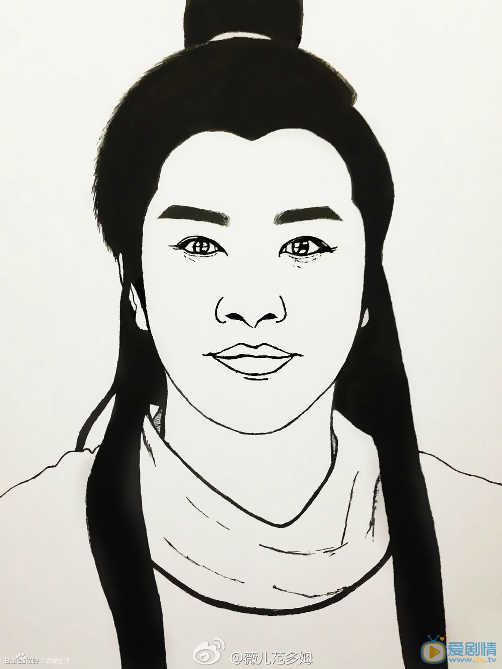 谭耀文Q版素描照 谭耀文高清写真_谭耀文高清剧照
