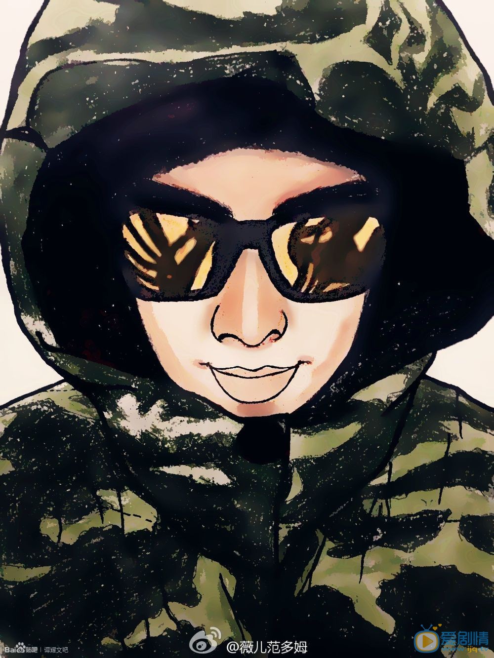 谭耀文Q版素描照 谭耀文高清写真_谭耀文高清剧照
