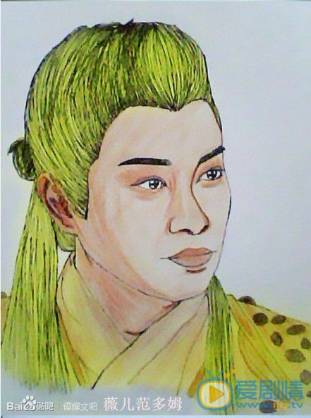 谭耀文Q版素描照 谭耀文高清写真_谭耀文高清剧照