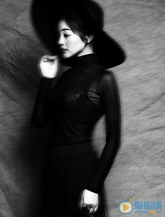 郭艳黑色性感写真 郭艳高清写真_郭艳高清剧照