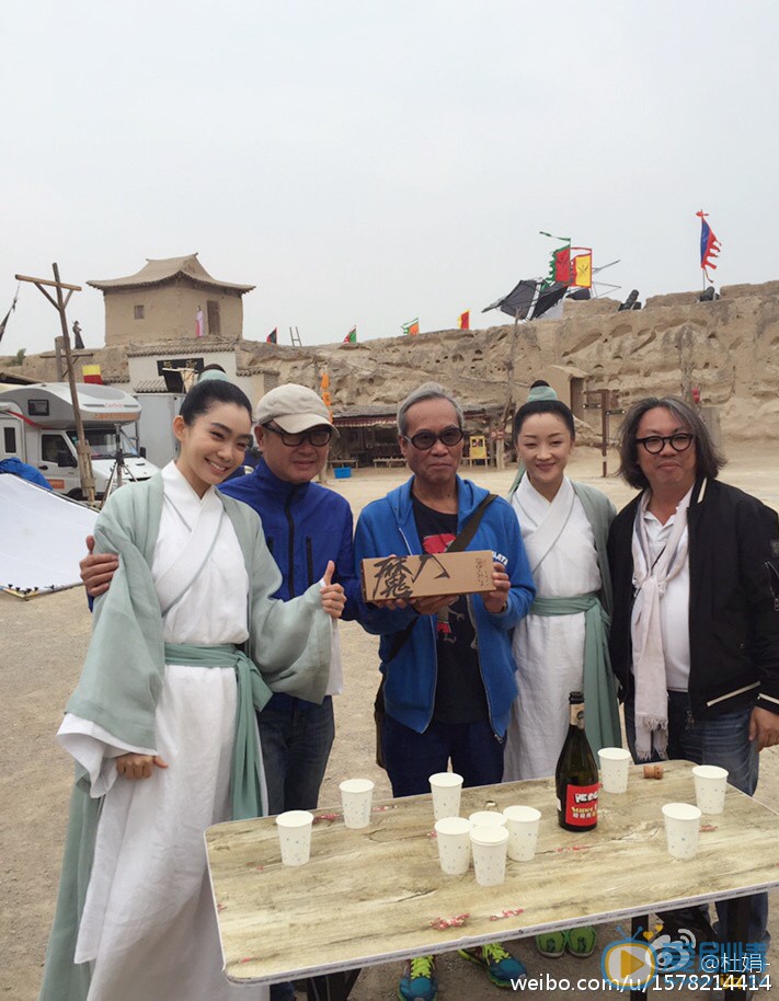 杜娟片场照 杜鹃片场照