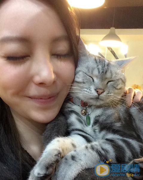 于文文与猫合照 于文文高清写真_于文文高清剧照