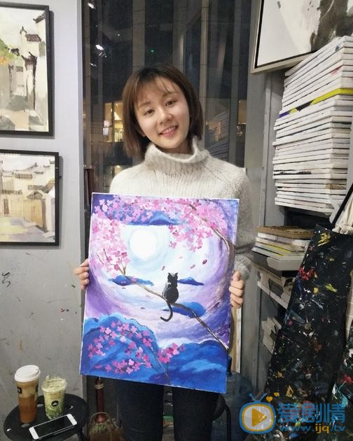 曹琦画画照 曹琦高清写真_曹琦高清剧照