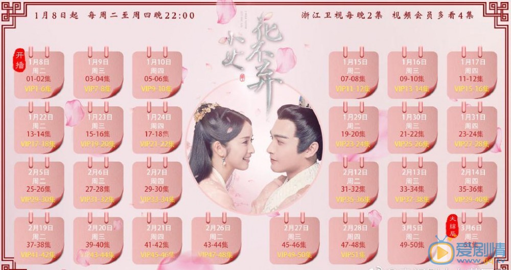 小女花不弃什么时间播出？小女花不弃一共多少集？每周几更新每天更新几集？