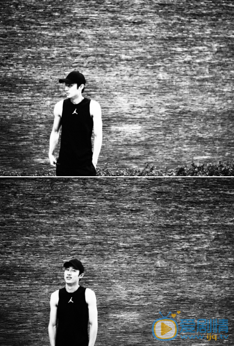 梁恩河边黑色系写真 梁恩高清写真_梁恩高清剧照