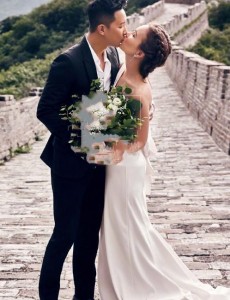 韩庚老婆卢靖姗是混血儿吗？韩庚卢靖姗狂晒结婚照超甜蜜